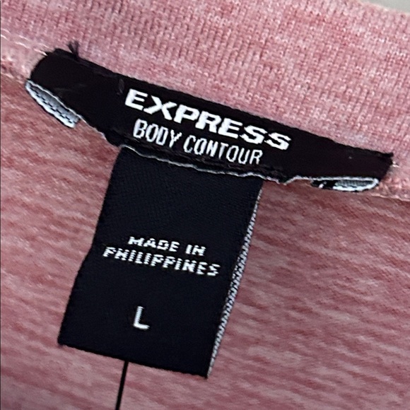 NWT Express heathered long sleeve bodycon dress size large - Picture 5 of 6